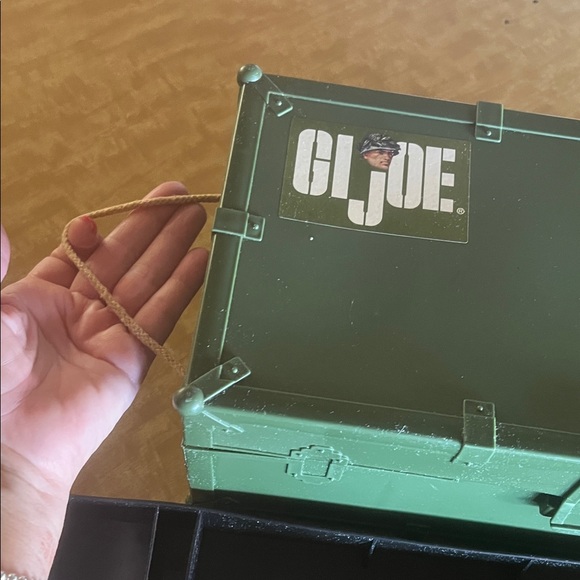 GI JOE Green and Black Toy from 1993 “guys” Storage Box w/ insert tray - Picture 3 of 15